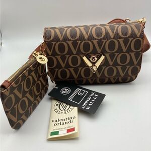 NWT Valentino Orlandi Vo Signature Crossbody W/Wallet